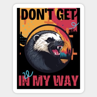 Honey Badger Fury Sticker